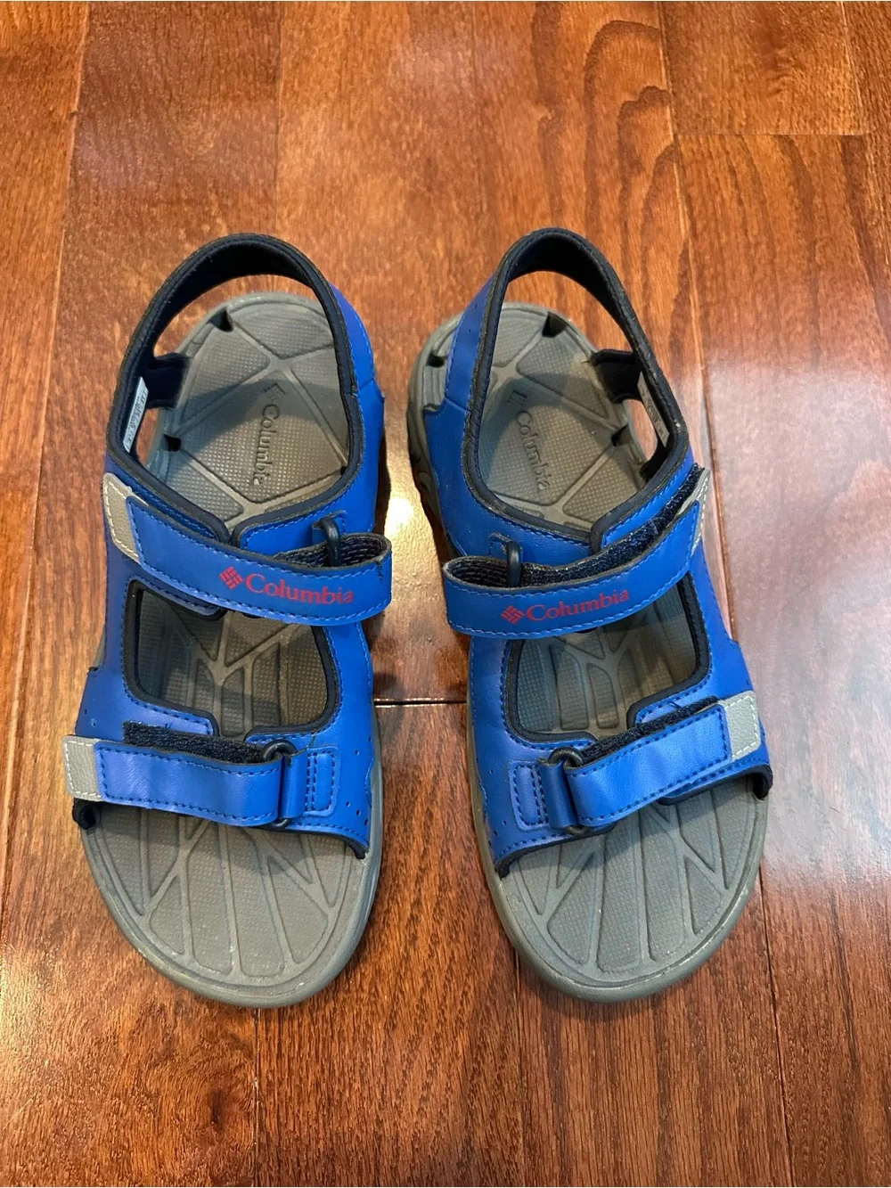 Columbia Kids Blue and Gray Adjustable Outdoor Sandals